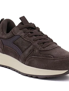 Dámské kožené polobotky v čokoládové barvě model 22387089 - VINCEZA