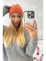 Tenká čepice Oliwia model 18750363 červená - K-Fashion