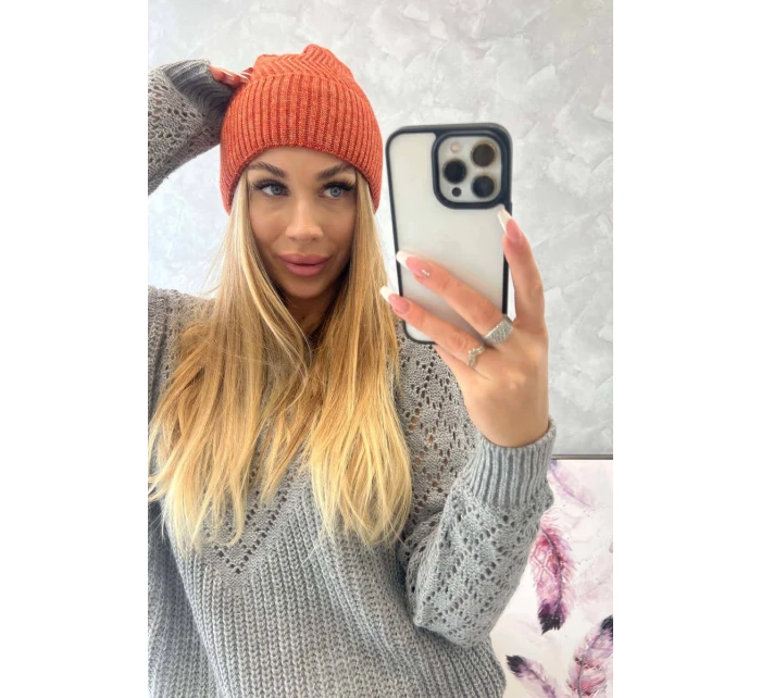 Tenká čepice Oliwia model 18750363 červená - K-Fashion