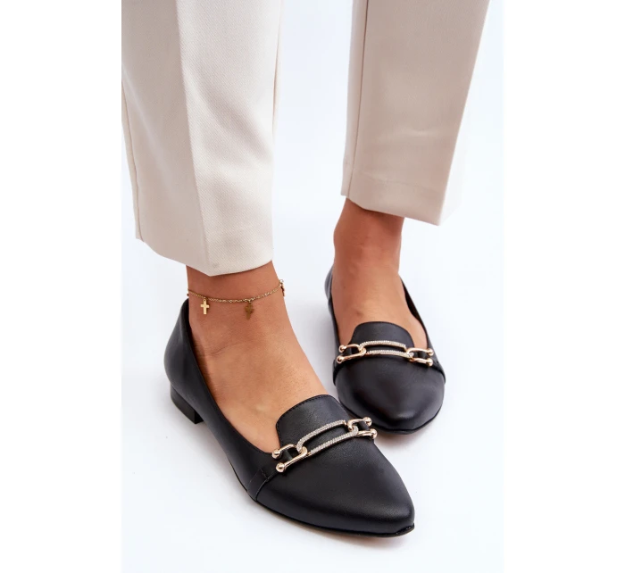 Kožené s ozdobou Černé model 21646091 - Zazoo