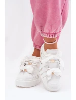 Eko Kožené Tenisky Na Platformě Bílé model 21687580 - Boto