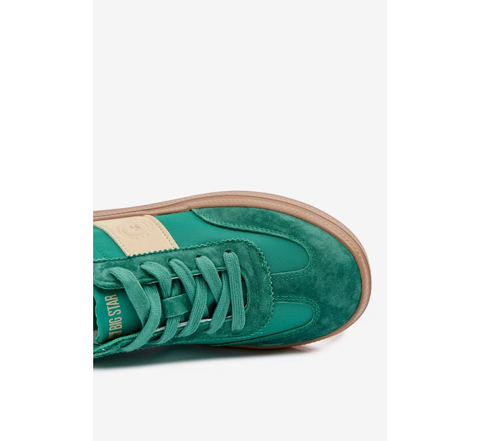 Dámské semišové tenisky Big Star TT274163 Zelené