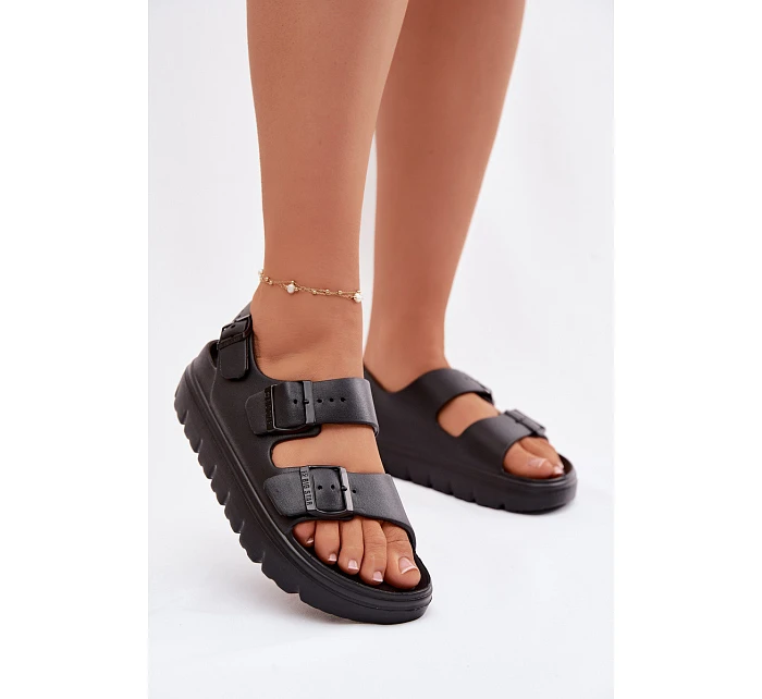 Dámské pěnové sandály na platformě Big Star TT274A031 Černé