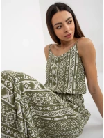 Dámské šaty model 18339291 khaki - FPrice Dámské šaty model 18339291 khaki - FPrice