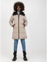 Dámska bunda NM KR D2 3827 62 šedá čierna