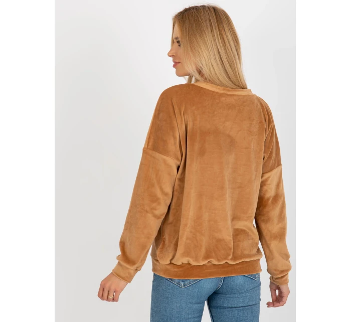 Mikina RV BL 8441.07P ťava Mikina RV BL 8441.07P ťava