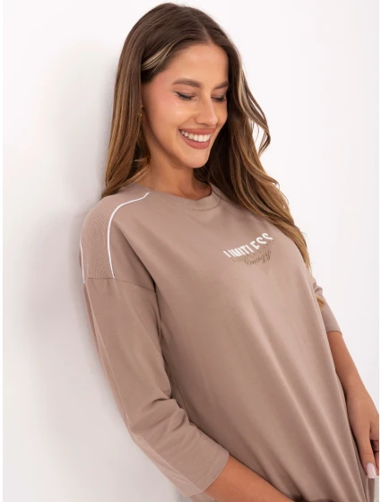 Bluzka RV BZ model 21406676 ciemny bezowy - FPrice