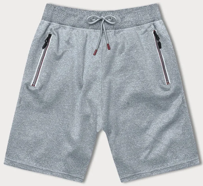 Světle šedé pánské sportovní kraťasy model 18612073 - J.STYLE