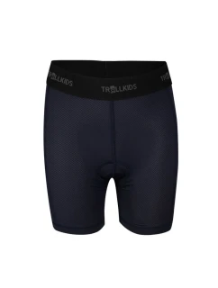 Detské cyklistické nohavice Trollkids pre chlapcov/dievčatá čierne (491-600)