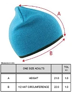 RC Oboustranná pletená čepice 28. black/red model 22424651 - Result Headwear RC Oboustranná pletená čepice 28. black/red model 22424651 - Result Headwear