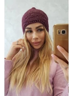 Fleecová čiapka Edyta K298 tmavo fialová Fleecová čiapka Edyta K298 tmavo fialová