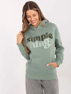 Mikina D10608BC02802A3NO pistáciová