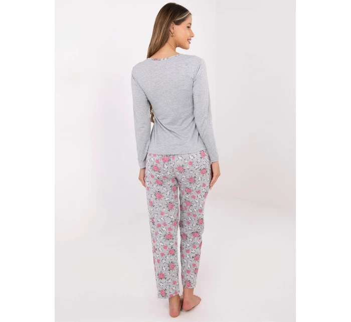 Pyžamo DU PI FP 006.02 sivé