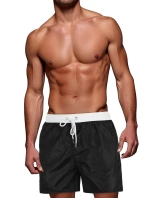FashionStreet pánske čierno-biele šortky SX2513 FashionStreet pánske čierno-biele šortky SX2513