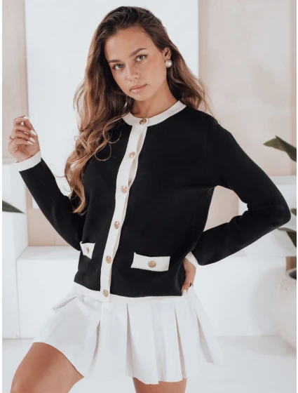 Dámský černý svetr model 21991065 - Dstreet Dámský černý svetr model 21991065 - Dstreet