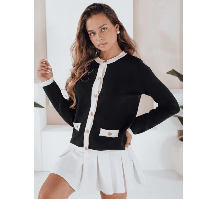 Dámský černý svetr model 21991065 - Dstreet Dámský černý svetr model 21991065 - Dstreet