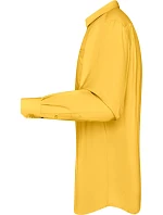 JN Popelínová košile s dlouhým rukávem 02.0 yellow model 22488156 - Daiber