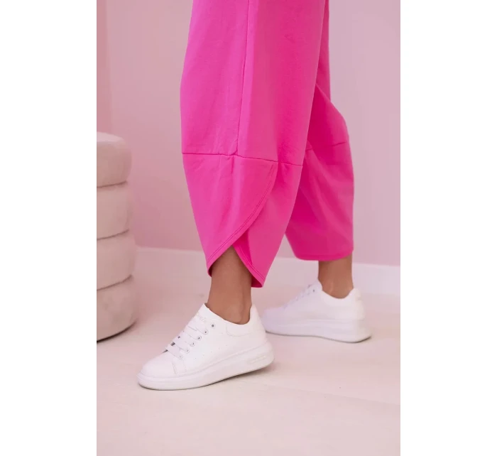 Bavlnená mikina nohavice set ružová Bavlnená mikina nohavice set ružová