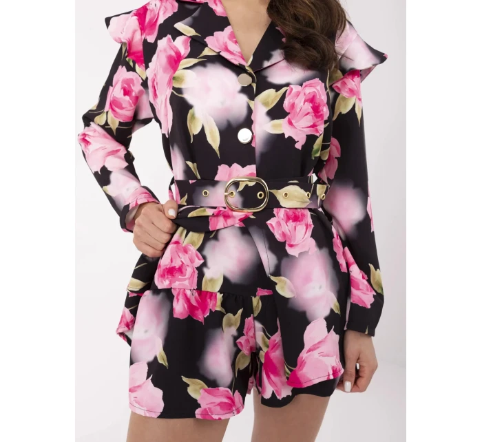 DHJ KO 20615 2.60 čierno-ružový overal