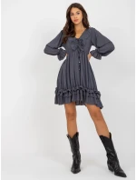 Šaty TW SK BI grafit model 21264342 - FPrice Šaty TW SK BI grafit model 21264342 - FPrice