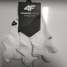 Športové ponožky 4F SOM213 Biele (3 páry)
