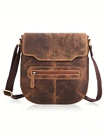 Taška z prírodnej kože T-61-HBR 191537 Galanter