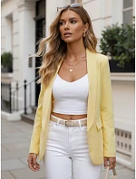 Dámska elegantná bunda žltá FashionStreet PY0142