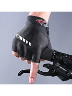 Cyklistické rukavice Rockbros S143-BK L s gélovými vankúšikmi - čierne