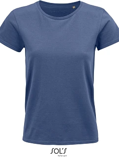 SOL'S Crusader Women Dámske tričko z bio bavlny 25.3581 denim
