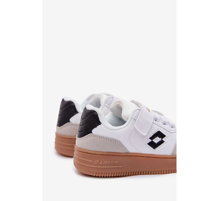 Dětské tenisky na suchý zip LOTTO MAKERA 2601250K Bílé