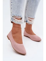 Dámske baleríny Mesh Textile Pink Sarina