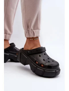 Dámske penové papuče na pevnej podrážke čierne Witima