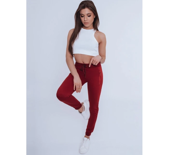 Dámské tepláky bordó Dstreet model 21962853 - FashionStreet