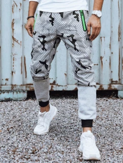 Pánske svetlosivé nohavice moro FashionStreet UX4453