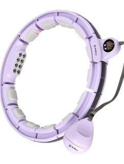 Hula Hop HMS HHM13 s magnetmi, závažím a počítadlom fialovej farby