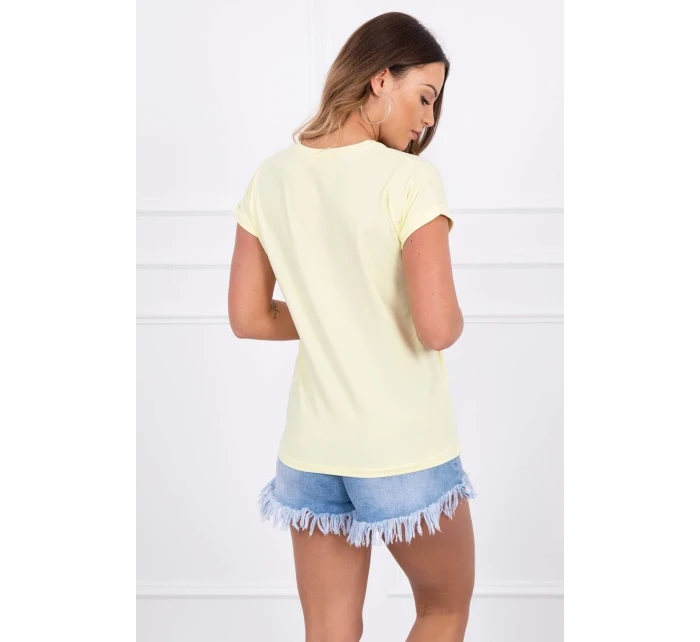 model 18743162 je moje kardio blůza světle žlutá - K-Fashion