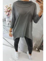 Mikina s potiskem kola graphite melange Mikina s potiskem kola graphite melange