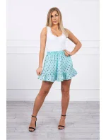 Mätová bodkovaná sukňa