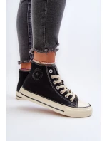 Dámské vysoké tenisky Big Star model 21654788 černé - Big Star Shoes