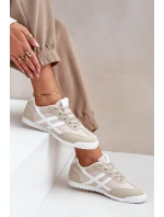 Niskie Tenisówki Trampki Damskie Beżowe Eezore