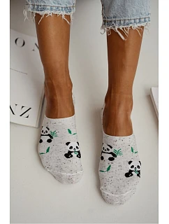 Dámské Microponočky Panda Světlešedé