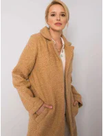 Dámský kabát 217 EN model 14839633 velbloudí - FPrice