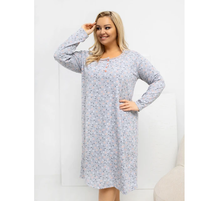 DU KN nočná košeľa FP 602.15 sivá