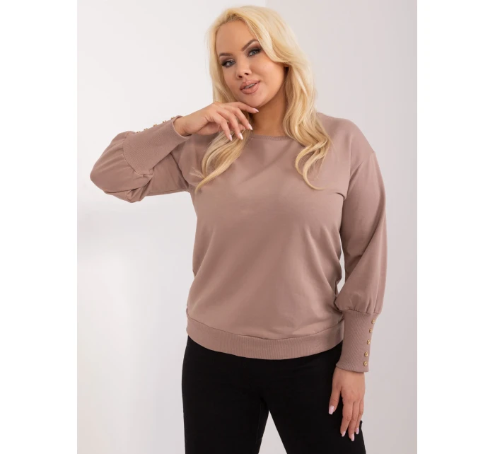 Bluzka RV BZ model 19755244 ciemny bezowy - FPrice