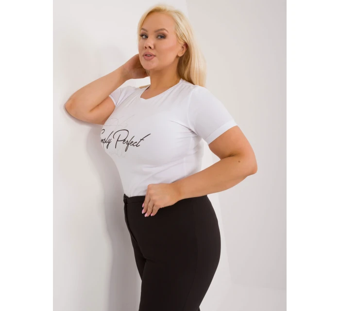 T shirt RV TS model 19920695 biały - FPrice T shirt RV TS model 19920695 biały - FPrice