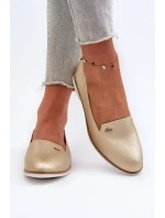 Dámske ploché mokasíny Gold Enzla Dámske ploché mokasíny Gold Enzla