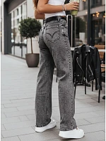 Dámske široké čierne džínsy FashionStreet UY2747