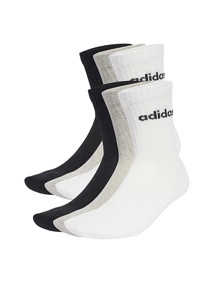 Ponožky adidas Linear Crew Socs Cushioned 6P JL6095 Ponožky adidas Linear Crew Socs Cushioned 6P JL6095