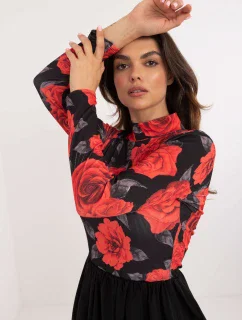 Šaty DHJ SK 19959.35 čierno-červené