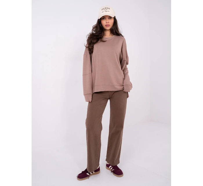 Bluza RV BL model 21807970 ciemny bezowy - FPrice Bluza RV BL model 21807970 ciemny bezowy - FPrice